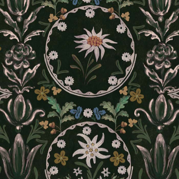 Mind the Gap behang Edelweiss Cypress Green Wallpaper WP20695