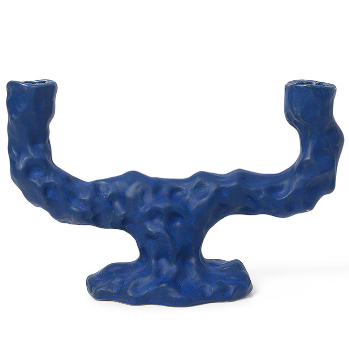 Ferm Living Dito candle holder bright blue