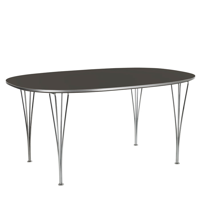 fritz-hansen-Super-elliptical-Table-Series_B616_613_Grey_Chrome