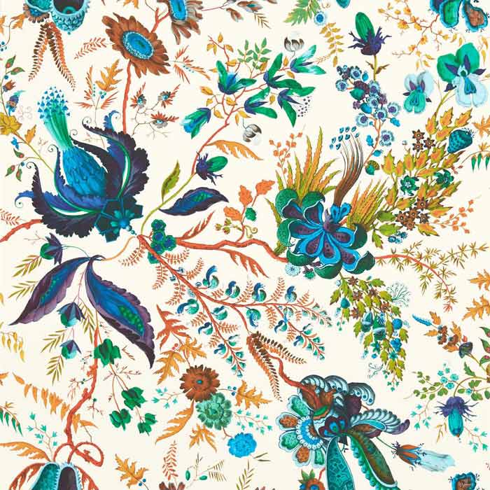 Harlequin behang wonderland floral Lapis/Emerald/Carnelian 113067