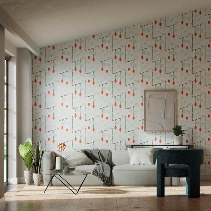 quin behang Kimiko Soft focus/Harissa 112939