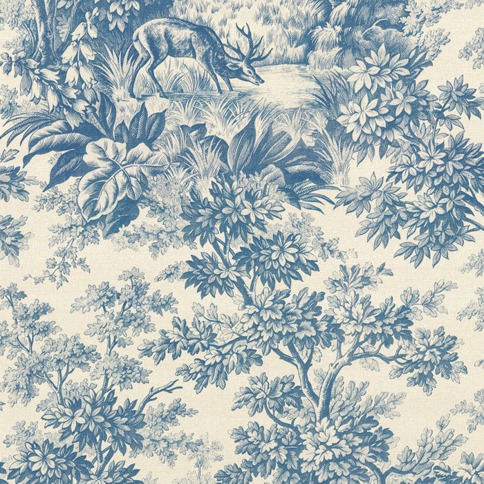 Little Greene Stag Toile juniper