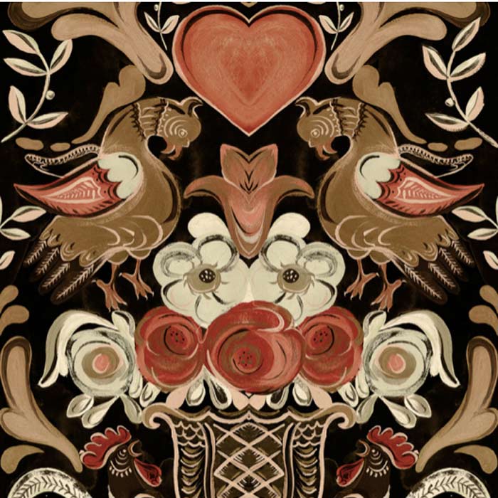 Mind the Gap behang Goldene Henne Anthracite WP20687