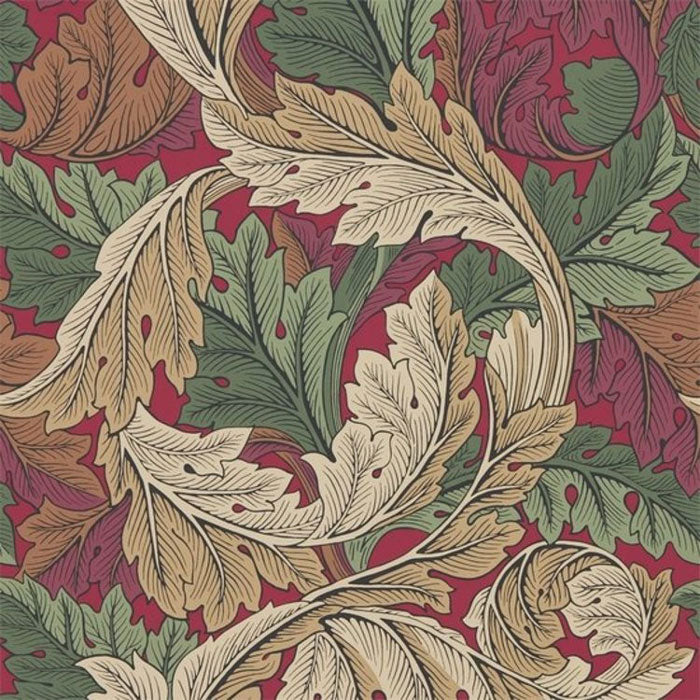 Morris and Co Acanthus Madder Thyme 216439