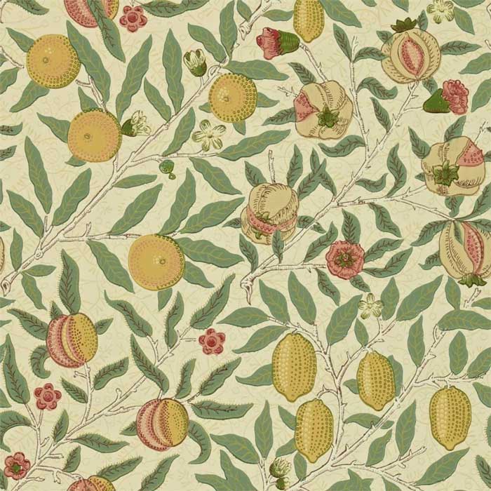 Morris and Co fruit beige/gold/coral