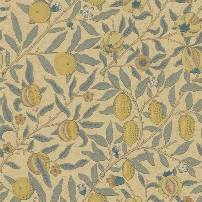 Morris and Co fruit blue/gold/brown