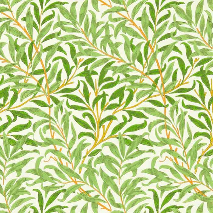 Morris and Co behang Willow Bough leaf Green 217088