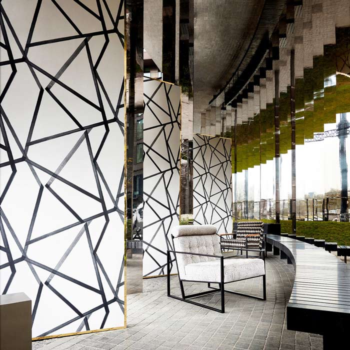 Harlequin behang Sumi Pearl/Charcoal 112600