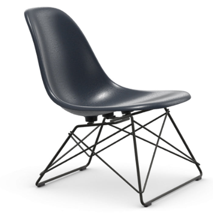 Vitra Eames Fiberglass Side Chair LSR zwart onderstel